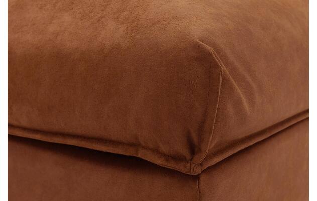 Goossens hocker jonas bruin micro leer - 8210597-04