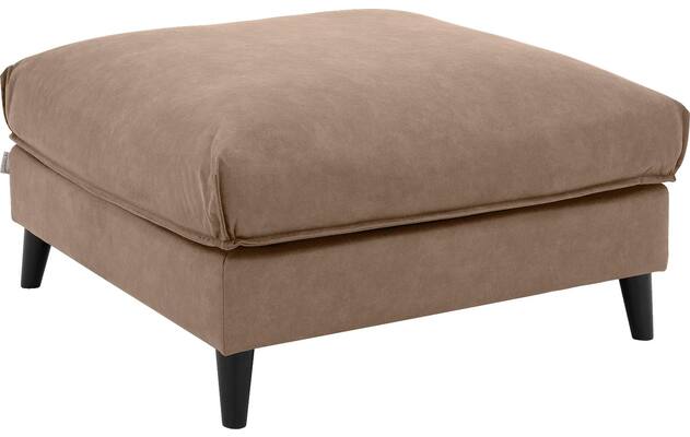 Goossens hocker jonas bruin micro leer - 8210599-02