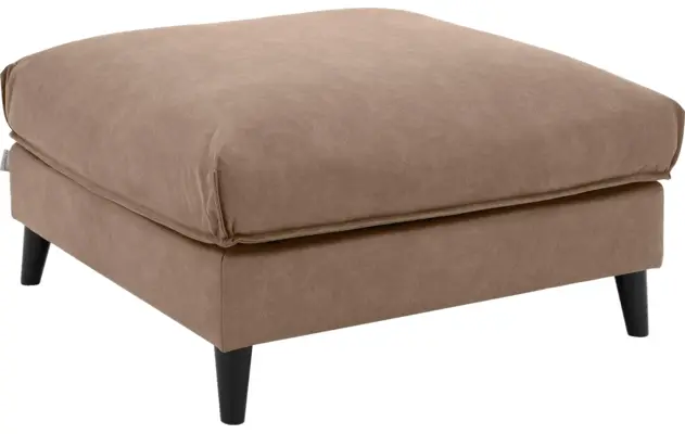 Goossens hocker jonas bruin micro leer - 8210599-02