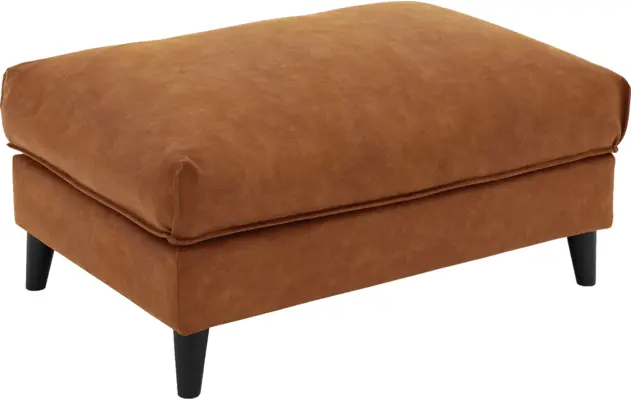 Goossens hocker jonas bruin micro leer - 8210600-02