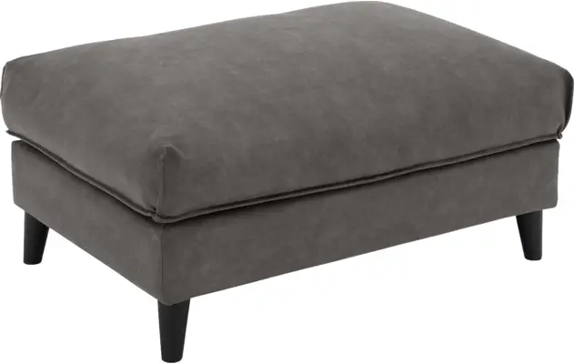 Goossens hocker jonas grijs micro leer - 8210601-02
