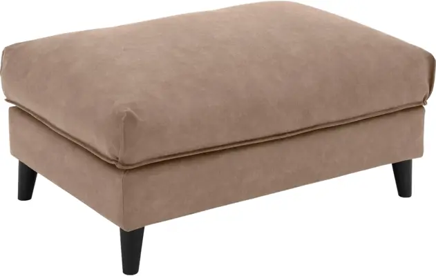 Goossens hocker jonas bruin micro leer - 8210602-02