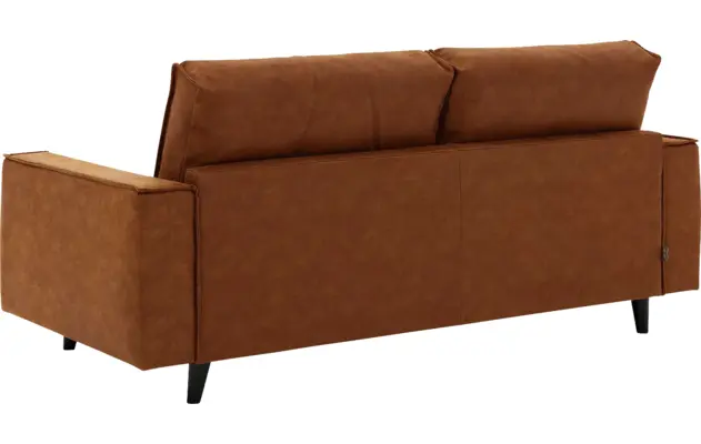 Goossens zitbank jonas bruin micro leer - 8210603-03