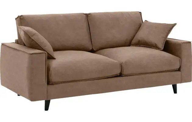 Goossens zitbank jonas bruin micro leer - 8210604-02