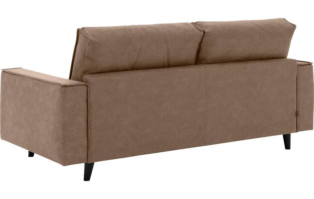 Goossens zitbank jonas bruin micro leer - 8210604-03