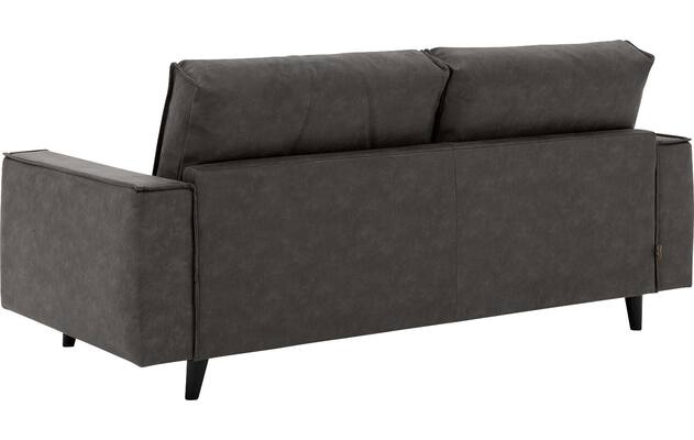 Goossens zitbank jonas grijs micro leer - 8210605-03