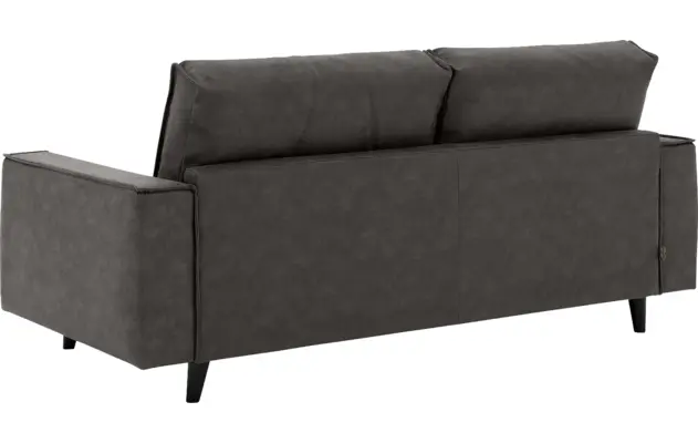 Goossens zitbank jonas grijs micro leer - 8210605-03