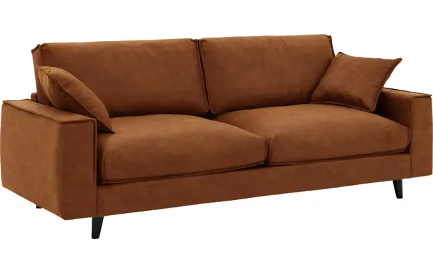 Goossens zitbank jonas bruin micro leer - 8210606-02