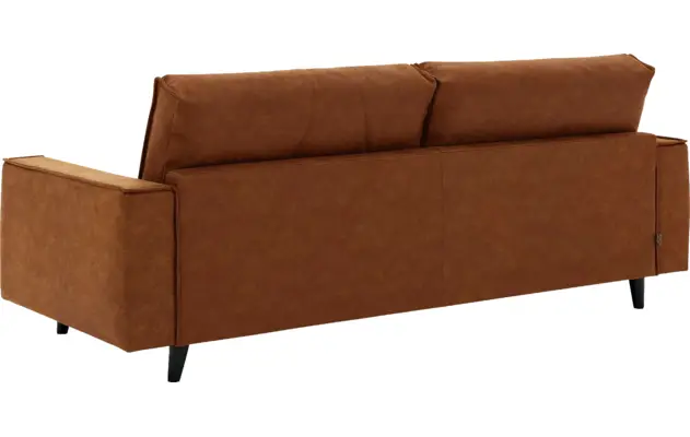 Goossens zitbank jonas bruin micro leer - 8210606-03