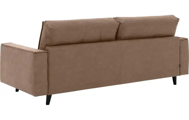 Goossens zitbank jonas bruin micro leer - 8210607-03