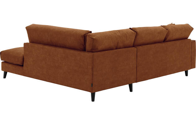 Goossens hoekbank jonas bruin micro leer - 8210609-04-gespiegeld