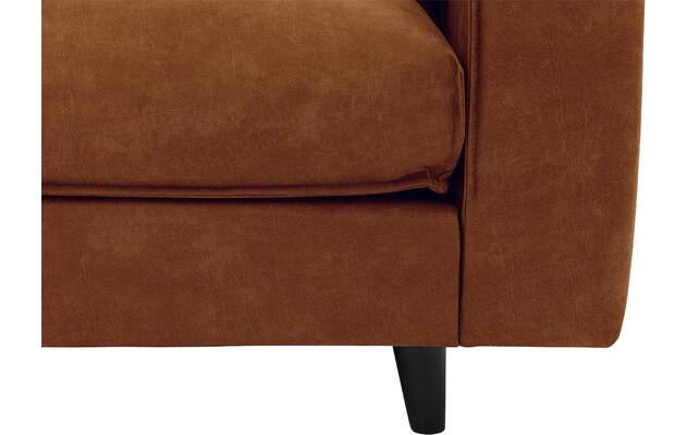 Goossens hoekbank jonas bruin micro leer - 8210609-05