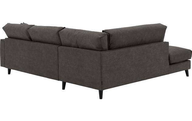 Goossens hoekbank jonas grijs micro leer - 8210610-04