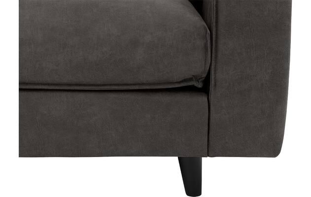 Goossens hoekbank jonas grijs micro leer - 8210610-05