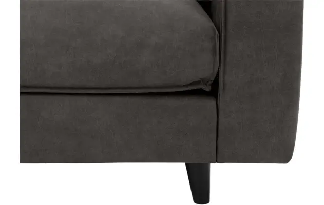 Goossens hoekbank jonas grijs micro leer - 8210610-05