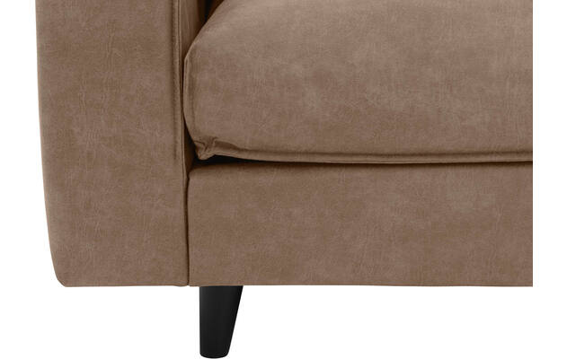 Goossens hoekbank jonas bruin micro leer - 8210611-05-gespiegeld