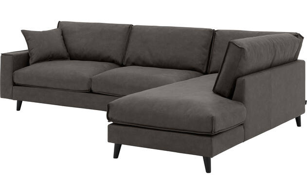 Goossens hoekbank jonas grijs micro leer - 8210617-03-gespiegeld