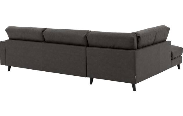 Goossens hoekbank jonas grijs micro leer - 8210617-04