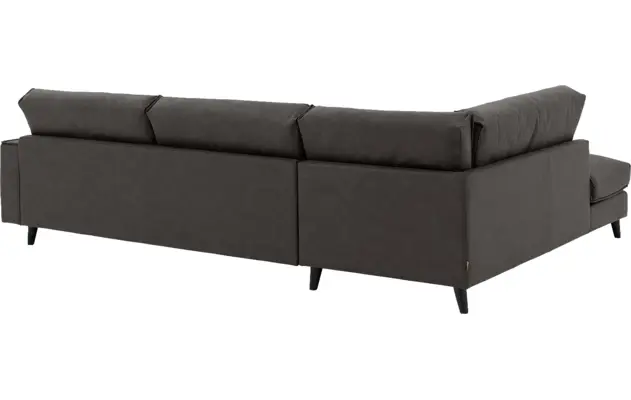 Goossens hoekbank jonas grijs micro leer - 8210617-04