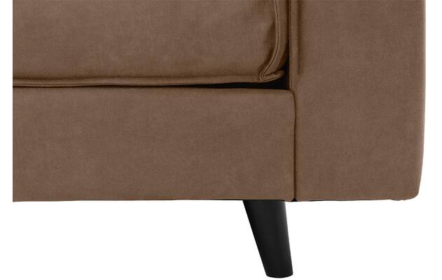 Goossens hoekbank jonas bruin micro leer - 8210621-04