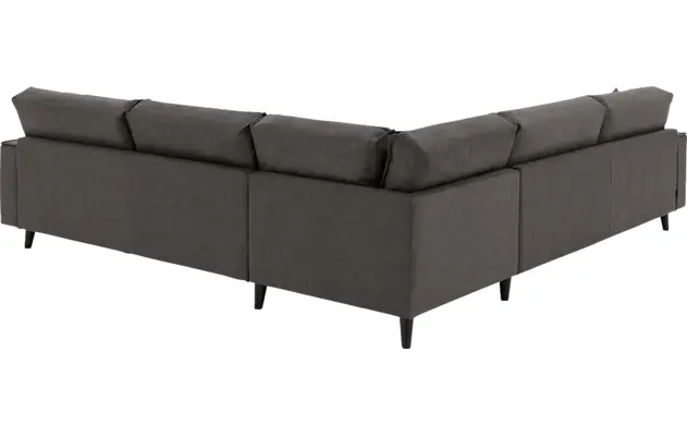 Goossens hoekbank jonas grijs micro leer - 8210624-03