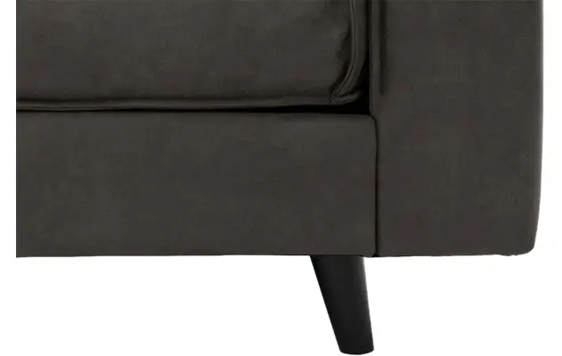Goossens hoekbank jonas grijs micro leer - 8210624-04