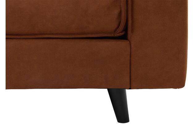 Goossens hoekbank jonas bruin micro leer - 8210625-04