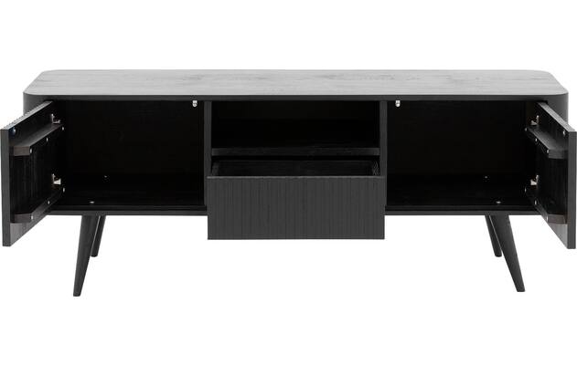 Goossens tv meubel seppe zwart eiken - 8210676-05