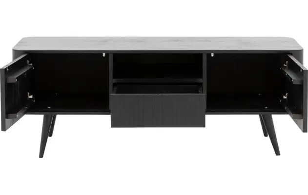 Goossens tv meubel seppe zwart eiken - 8210676-05