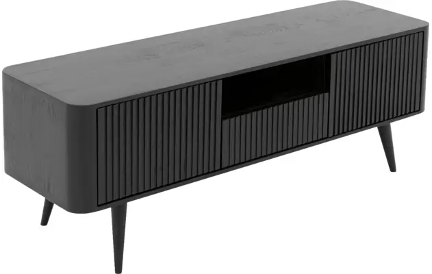 Goossens tv meubel seppe zwart eiken - 8210676-07