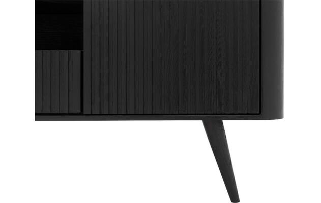 Goossens tv meubel seppe zwart eiken - 8210676-08