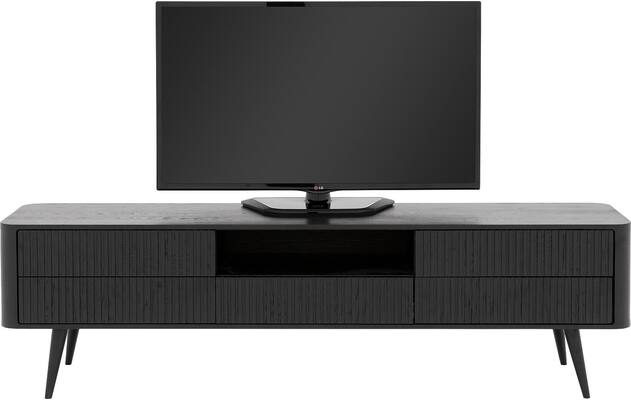 Goossens tv meubel seppe zwart eiken - 8210677-03