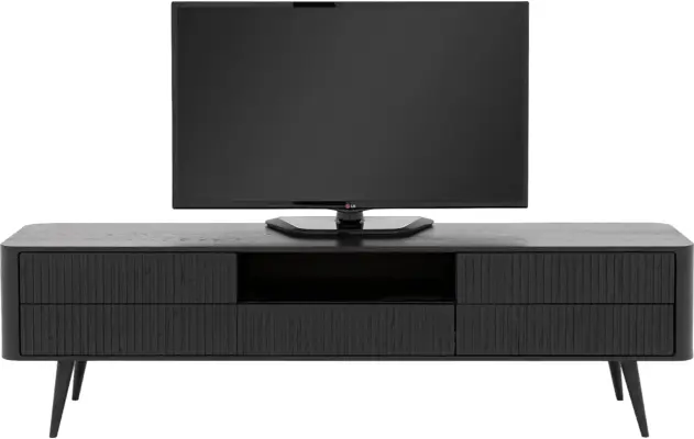 Goossens tv meubel seppe zwart eiken - 8210677-03