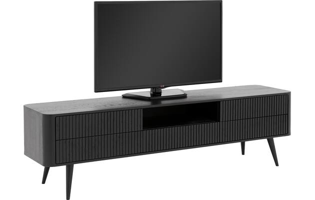 Goossens tv meubel seppe zwart eiken - 8210677-04