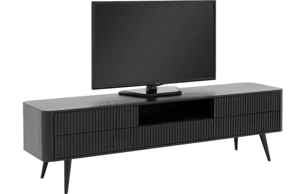 Goossens tv meubel seppe zwart eiken - 8210677-04