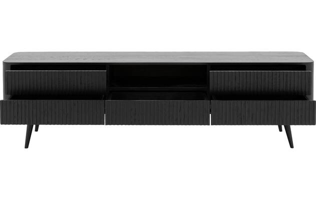 Goossens tv meubel seppe zwart eiken - 8210677-05