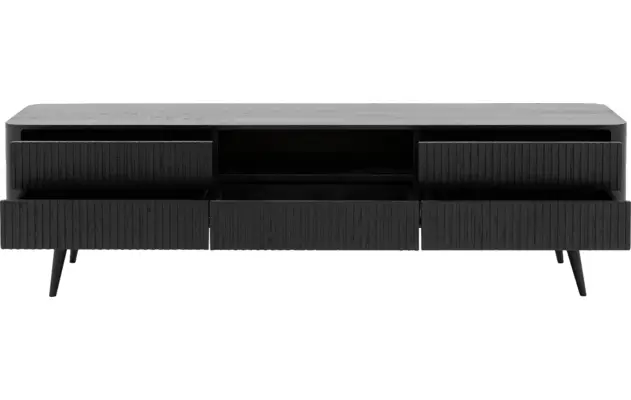 Goossens tv meubel seppe zwart eiken - 8210677-05