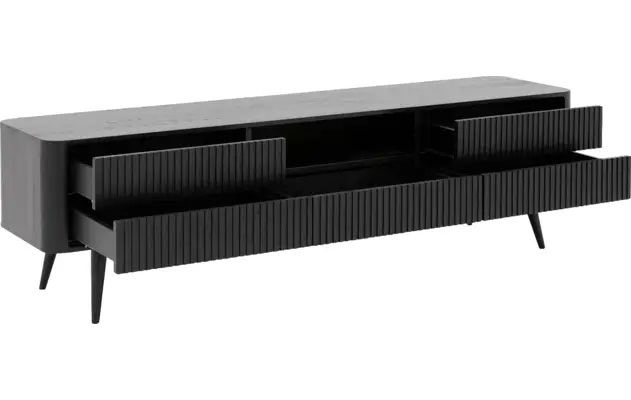 Goossens tv meubel seppe zwart eiken - 8210677-06