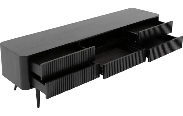 Goossens tv meubel seppe zwart eiken - 8210677-07
