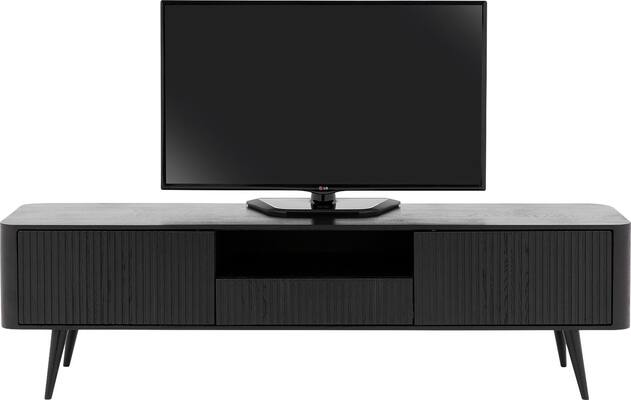 Goossens tv meubel seppe zwart eiken - 8210678-02