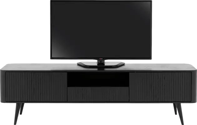 Goossens tv meubel seppe zwart eiken - 8210678-02