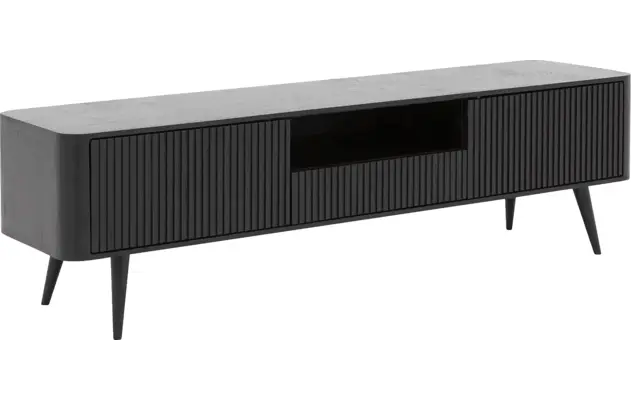 Goossens tv meubel seppe zwart eiken - 8210678-03