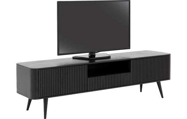 Goossens tv meubel seppe zwart eiken - 8210678-04