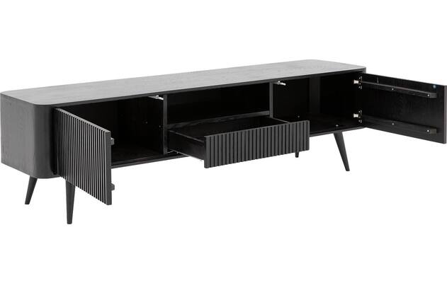 Goossens tv meubel seppe zwart eiken - 8210678-05
