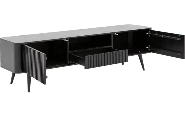Goossens tv meubel seppe zwart eiken - 8210678-05