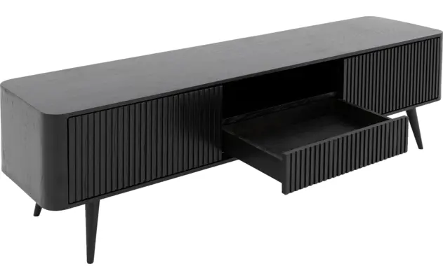 Goossens tv meubel seppe zwart eiken - 8210678-06