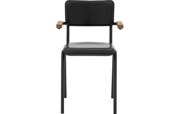 Goossens eetkamerstoel chaplin zwart leer - 8210696-03