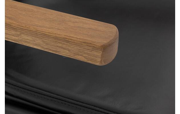Goossens eetkamerstoel chaplin zwart leer - 8210696-06