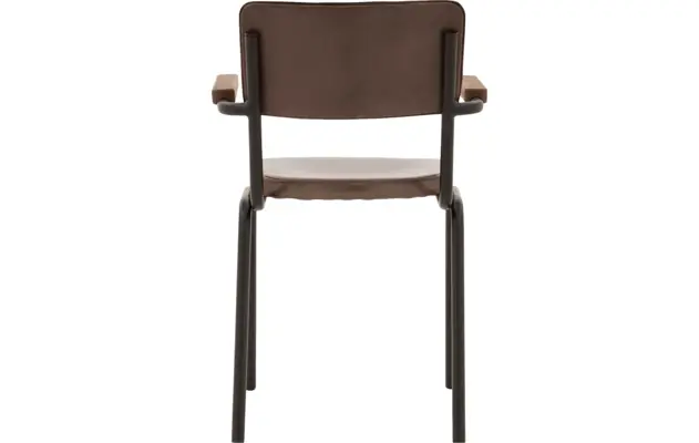 Goossens eetkamerstoel chaplin bruin leer - 8210697-02