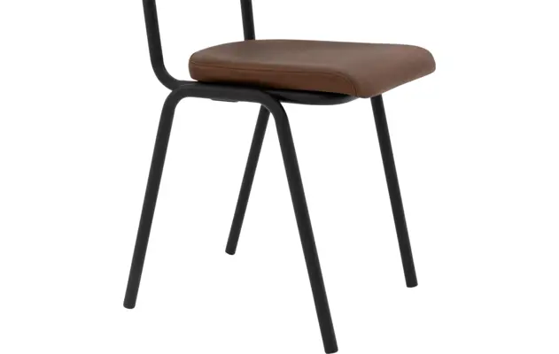 Goossens eetkamerstoel chaplin bruin leer - 8210698-05